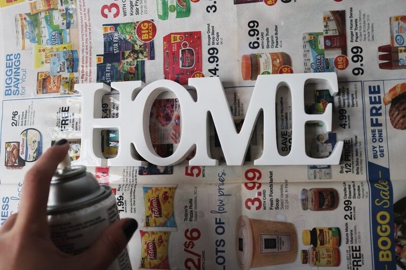 DIY Project HOME sign made using PermaStone™ Casting Compound
